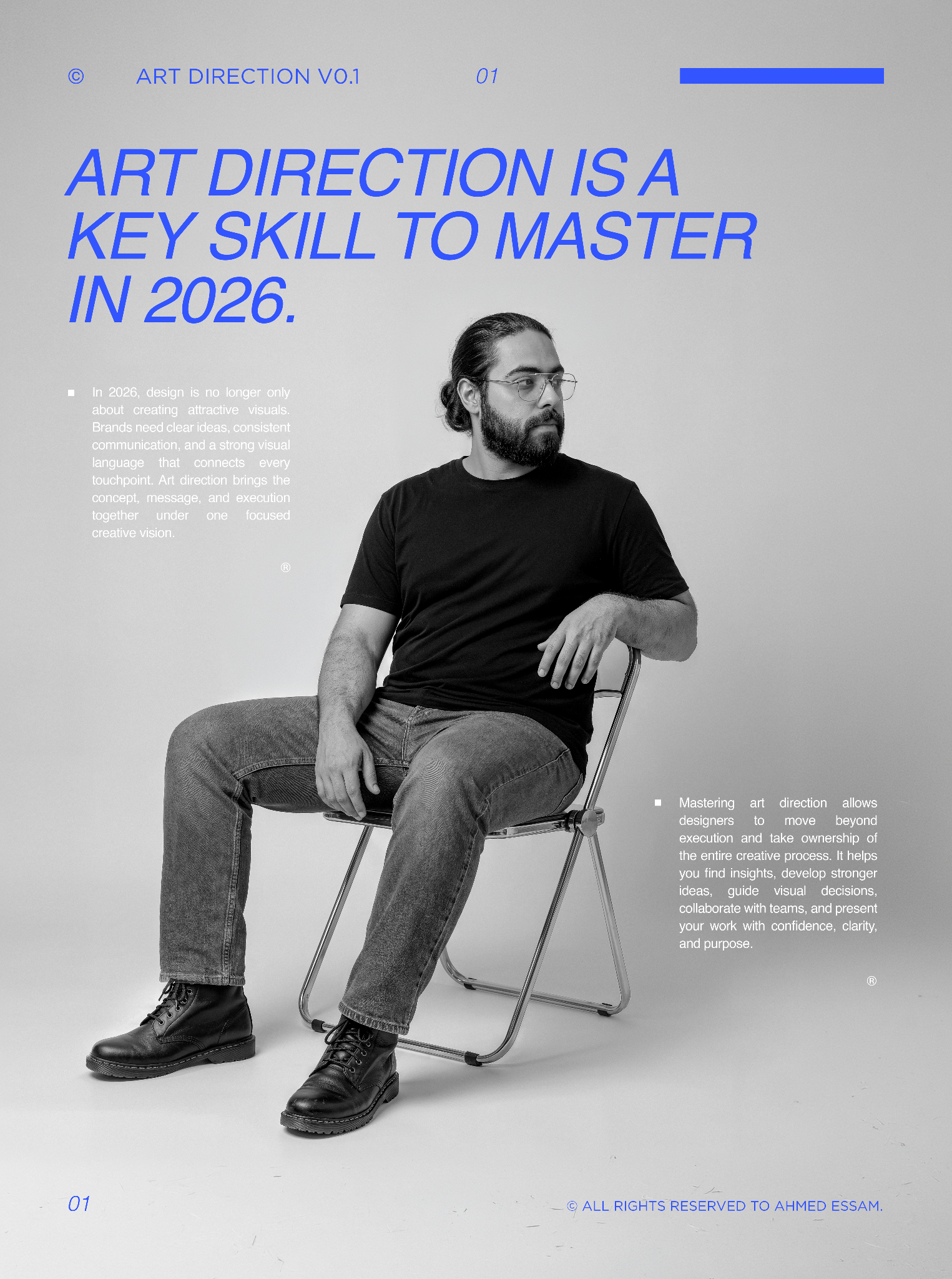 Ahmed Essam, art director and course instructor